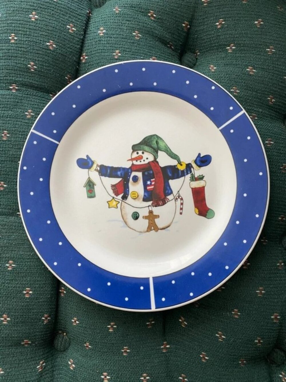 Snowman Dinner Plate